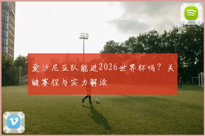 爱沙尼亚队能进2026世界杯吗?关键赛程与实力解读